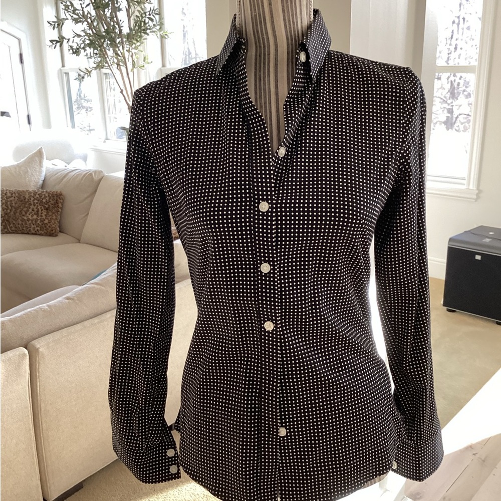 Banana Republic polka dot blouse